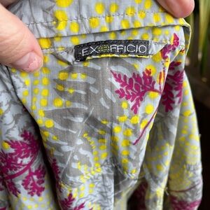 ExOfficio Women's Grey Long Sleeve Button Down Top S